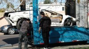 Diablo being taken to it's new home